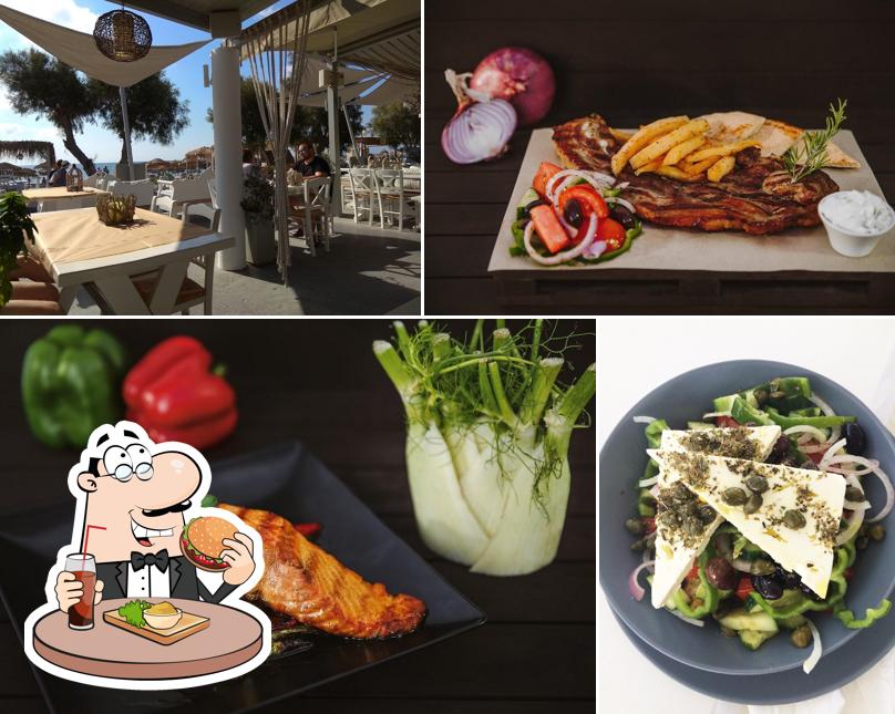Sea View Restaurant Perivolos’s burgers will suit different tastes