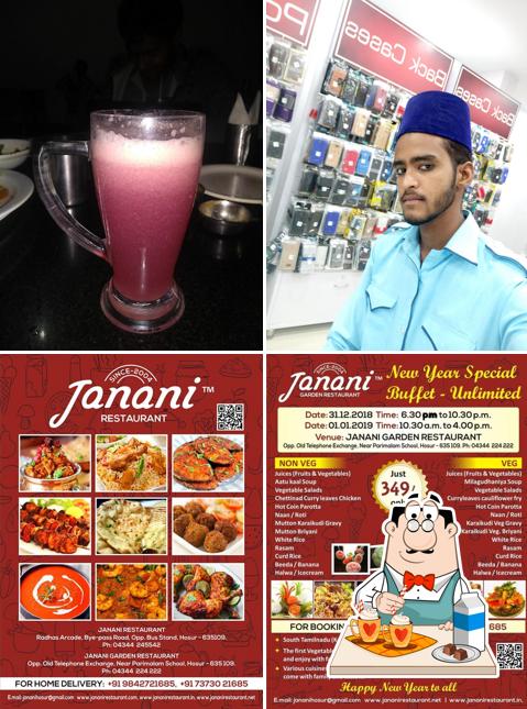 Enjoy a beverage at Janani Restaurant