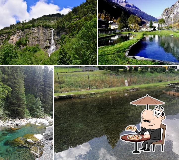 Goditi la vista dagli esterni di Pesca sportiva Augio