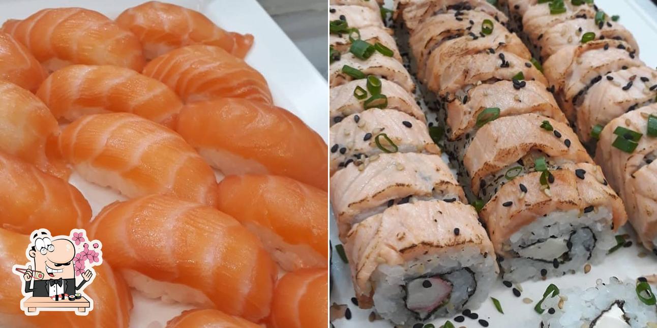 Experimente diferentes opções de sushi