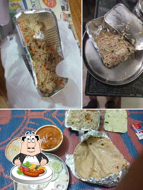 Food at Shiv Fast Food. Jhansi