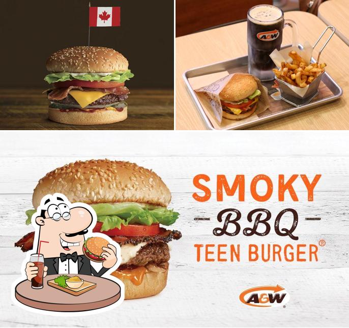 Essayez un hamburger à A&W Canada