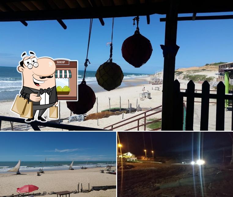 Você pode espairecer no na área externa do Barraca Do Peu
