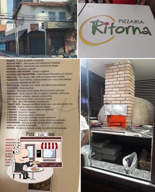 La parte exterior de Ritorna Pizzas