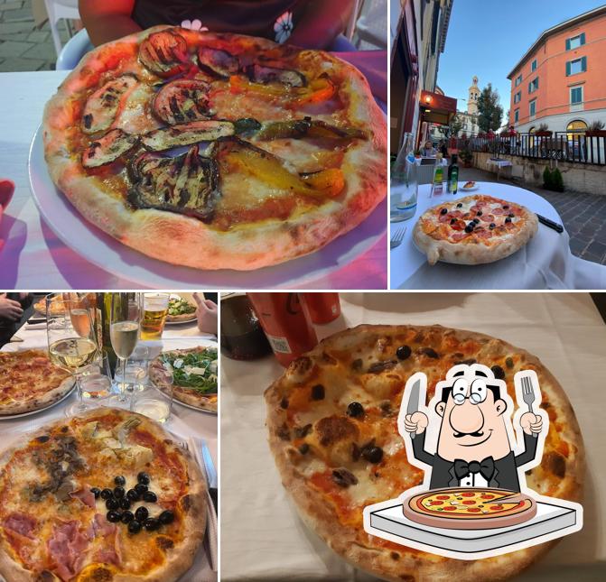 Get pizza at La Bruschetta