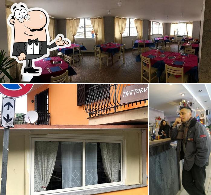 Bar Trattoria Il Pinolo si caratterizza per la interni e bancone da bar