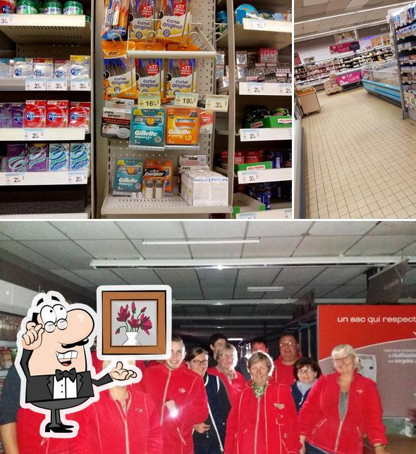 Voici la photo représentant la intérieur et extérieur sur Carrefour Market Beuvry