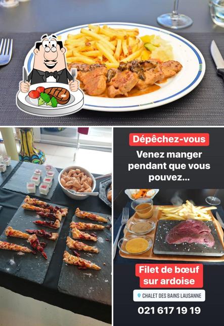 Prenditi i un pasto a base di carne a Chalet Des Bains (Remplacé par La Rive Vidy - 021/617 19 19)