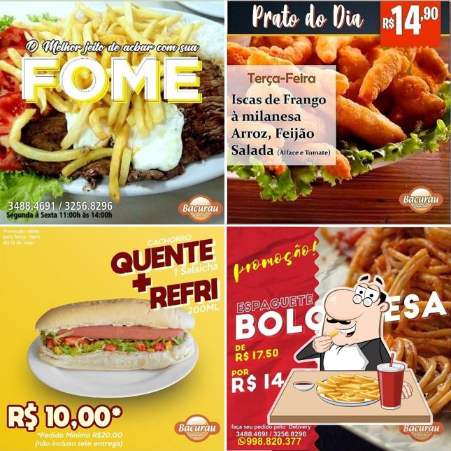 Peça cbatatas fritas francesas no Xis O Bacurau