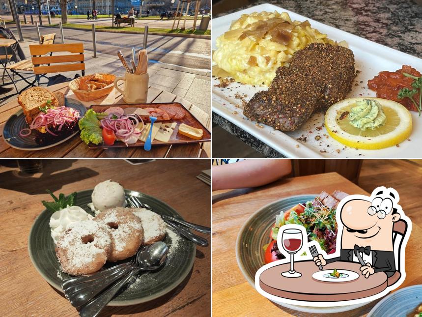 Еда в "Carls Brauhaus"