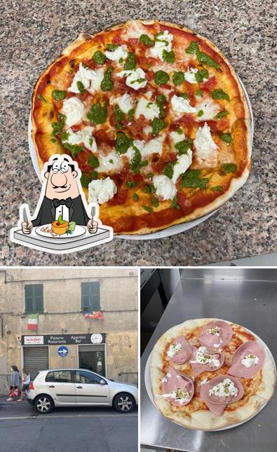 Dai un’occhiata alla foto che presenta la cibo e interni di Girban-a Pizzeria Ristorante