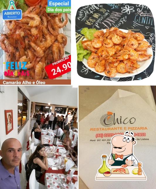 В "Chico Restaurante e Pizzaria" вы можете попробовать разные блюда с морепродуктами