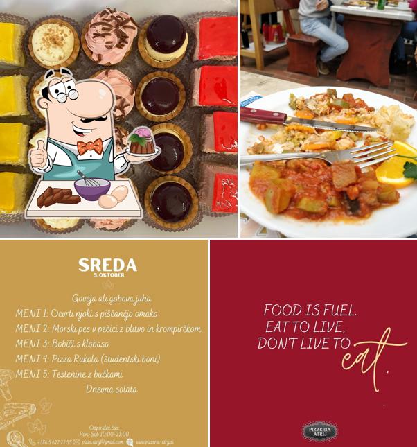 Pizzerija Atrij propone un'ampia varietà di dessert