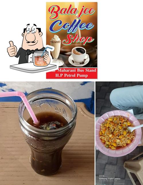 The image of Balajee coffee shop’s drink and food