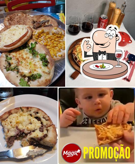 Comida em Magic Pizza