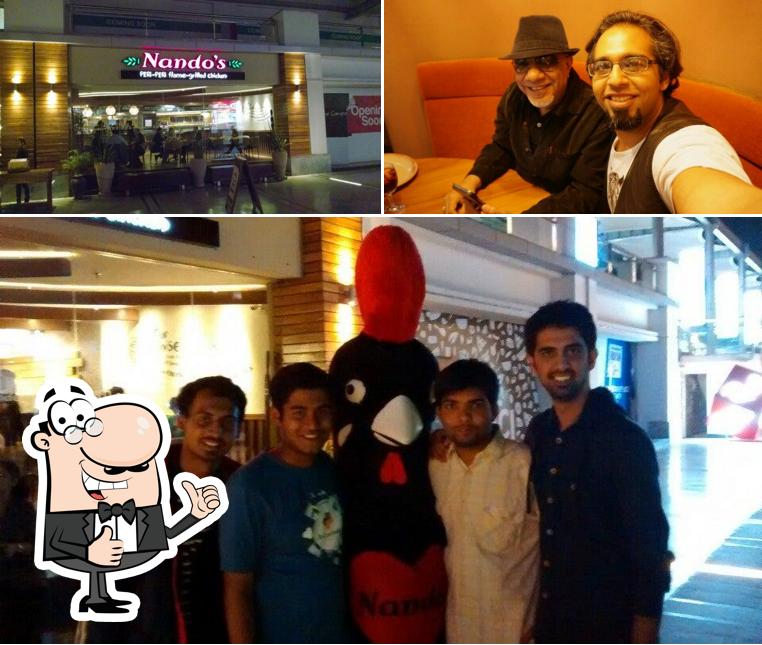 Look at the picture of Nando's Cyberhub