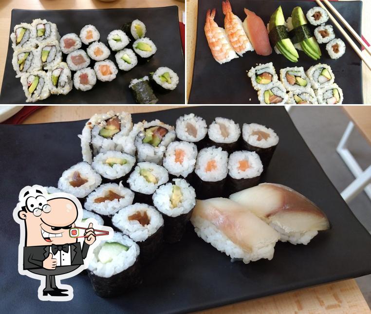 Prenez différentes options de sushi