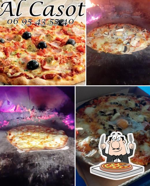 Prenez différents genres de pizzas