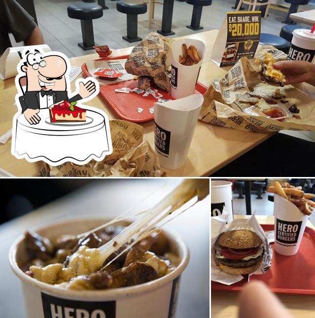 Hero Certified Burgers offre une éventail de plats sucrés