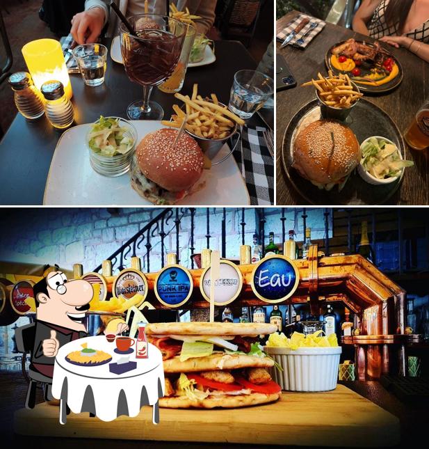 Ordina un hamburger a Les Sales Gosses