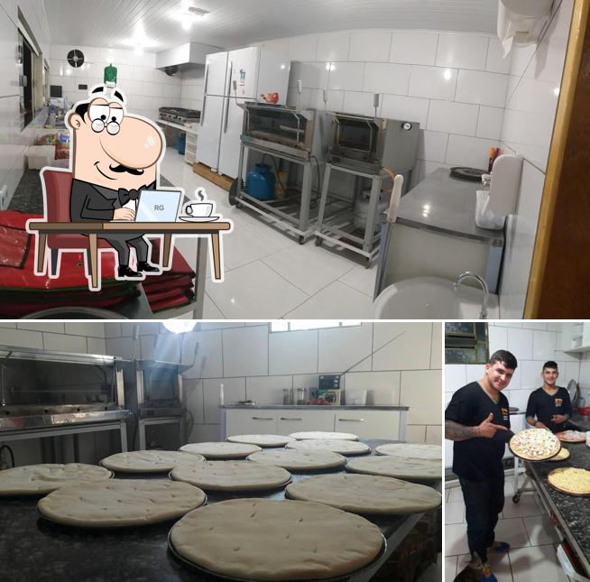 O interior do Projeto Lanche E Pizzaria