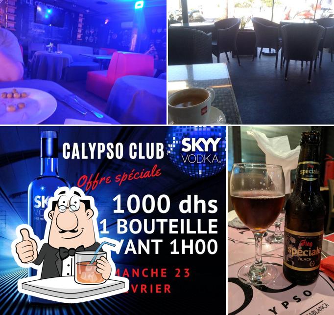 Voici la photo indiquant la boire et intérieur sur Le Calypso Brasserie Casablanca