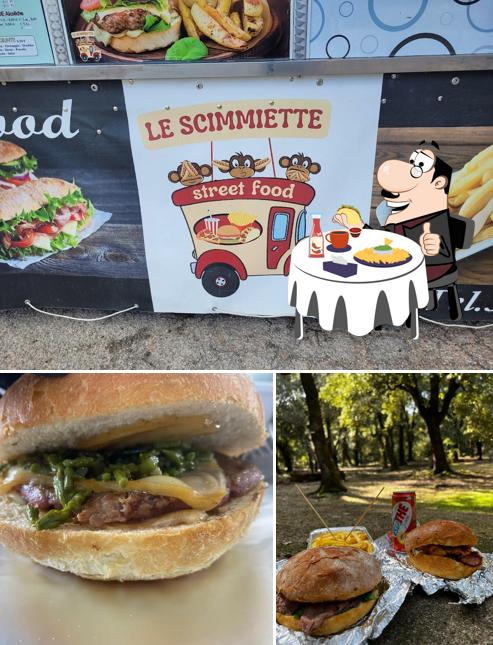 Prova un hamburger a Le scimmiette street food