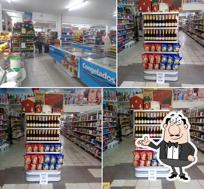 O interior do Supermercado Mini Preço