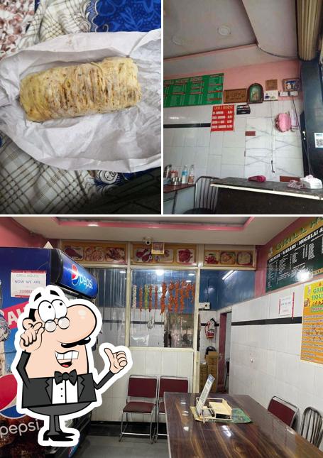 The photo of Grill House’s interior and food