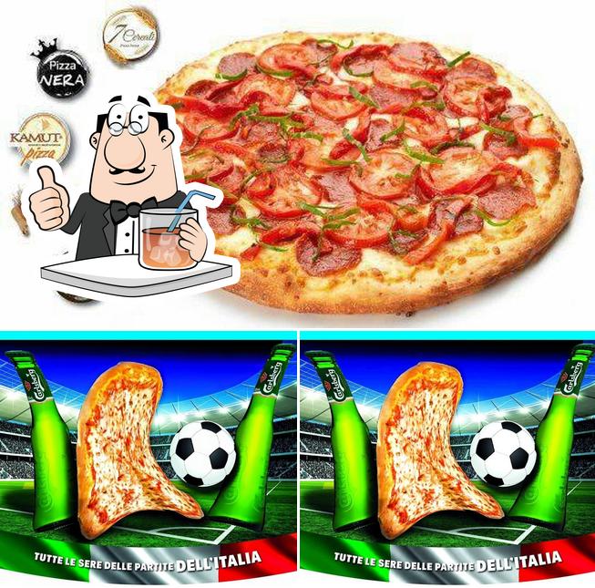 La immagine della bevanda e pizza di Pizza Away