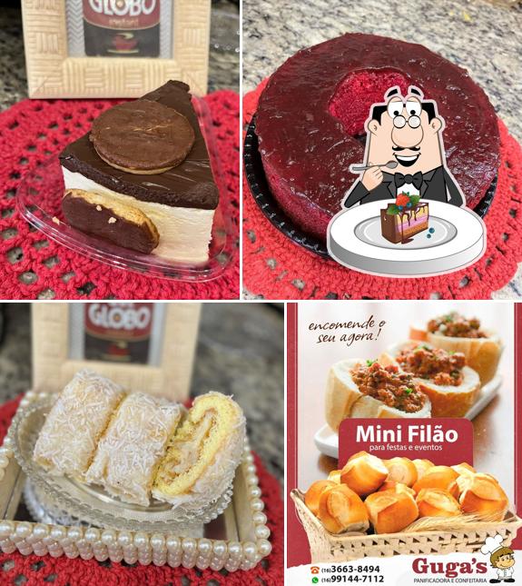 Bolo de chocolate em Gugas Panificadora e Confeitaria