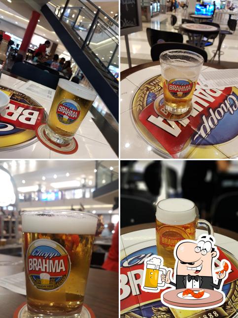 Quiosque Chopp Brahma Buriti Shopping offerece uma opção de cervejas