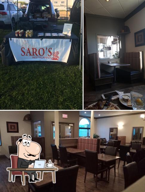 El interior de Saros Restaurant