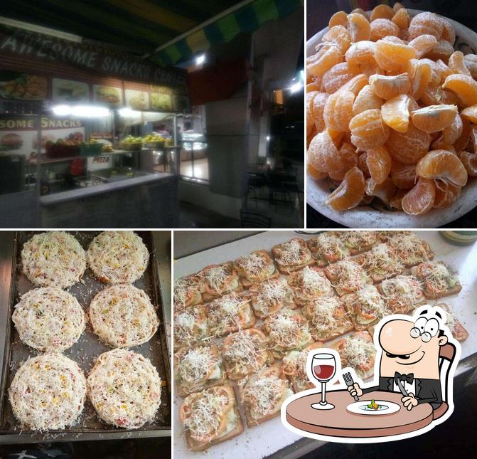 Food at Awesome Snacks Center