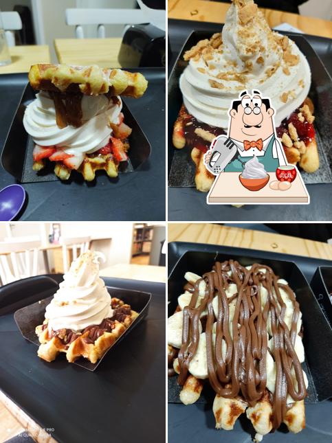 The Waffle King - Poços de Caldas oferece uma gama de sobremesas