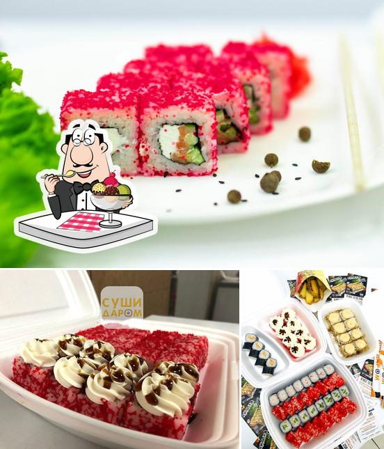 "Суши даром" предлагает большое количество сладких блюд