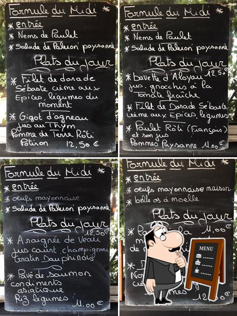 Lacuis'Inn offre un tableau affichant le menu