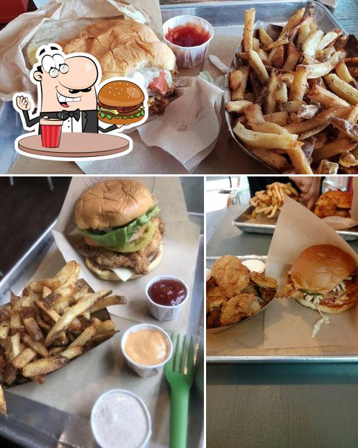 Try out a burger at Boxcar Betty's
