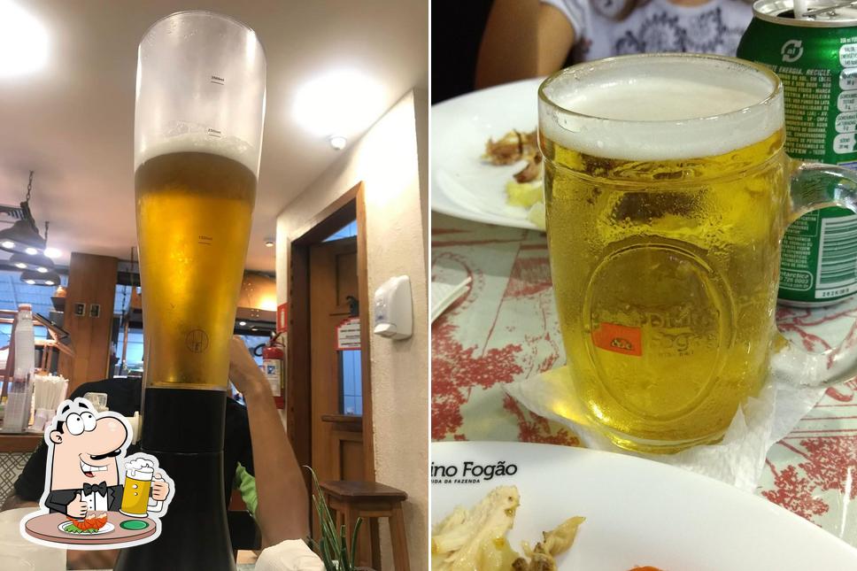 Você pode tomar uma tulipa de cerveja leve ou escura