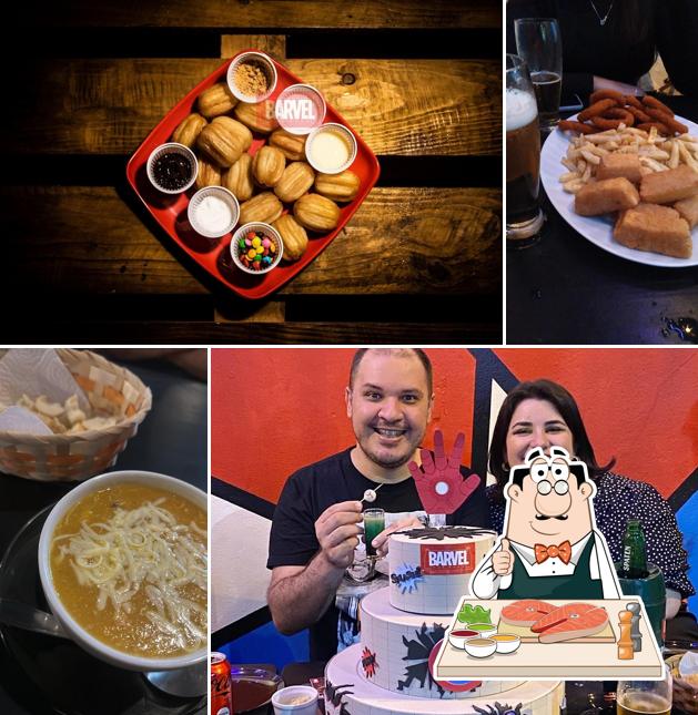 Peixe e fritas em Barvel Pub Shed