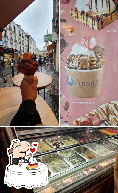 Amorino Gelato - Paris Commerce offre un nombre de plats sucrés