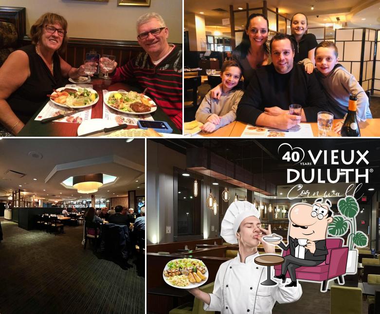 Au Vieux Duluth restaurant, Québec, WilfridHamel Blvd Menu du