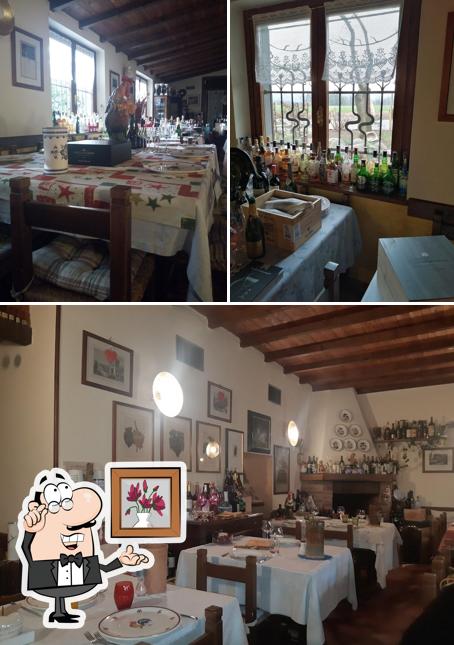 Gli interni di EnoTavola Antica Osteria Giubi