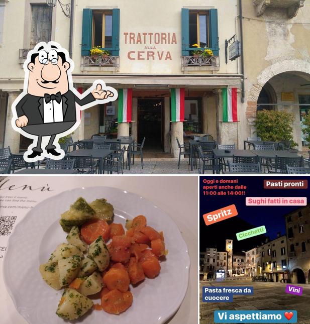 Gli interni di Trattoria Alla Cerva