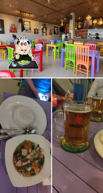 Among different things one can find food and interior at Warung Happy Monkeys