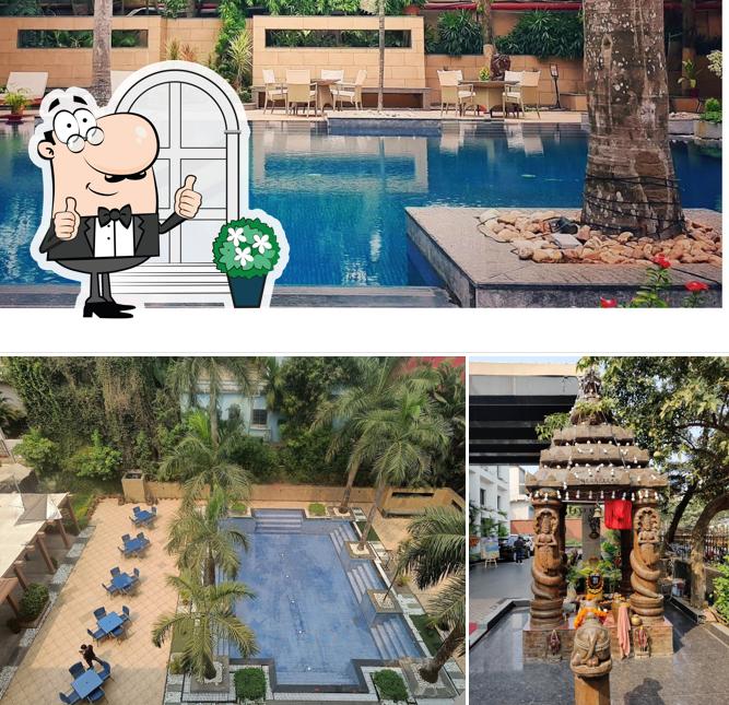 Enjoy the view at the outside area of Hotel Hindusthan International Bhubaneswar
