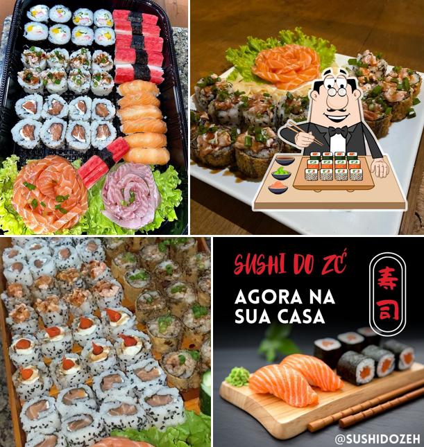 Experimente diferentes opções de sushi