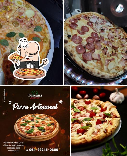 Consiga diferentes variedades de pizza