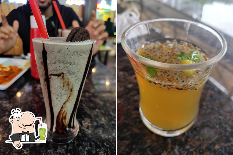 Enjoy a beverage at Food Street