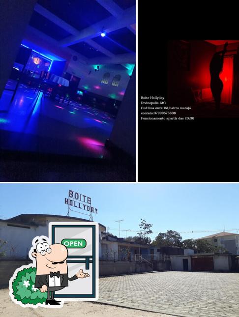 Entre diversos coisas, exterior e interior podem ser encontrados no Boate Hollyday